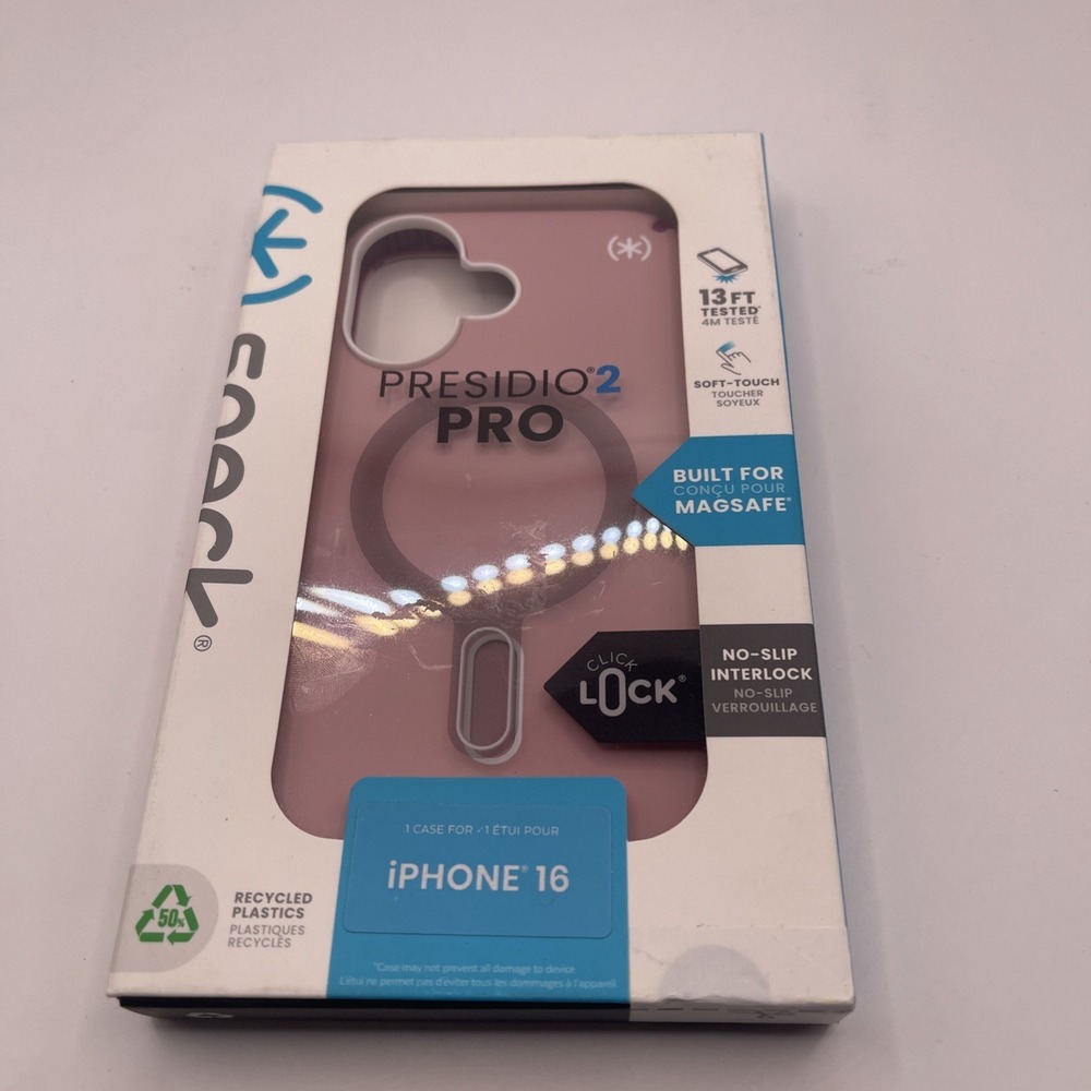 Speck Presidio2 Pro MagSafe Case for iPhone 16 - Pink